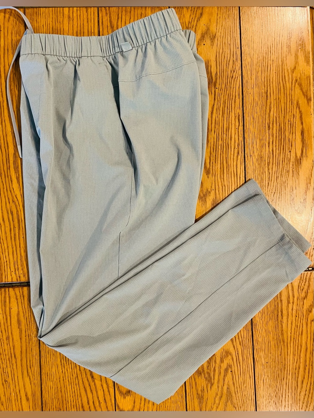 Lululemon pull on rip stop pants, size small, blue/grey color
